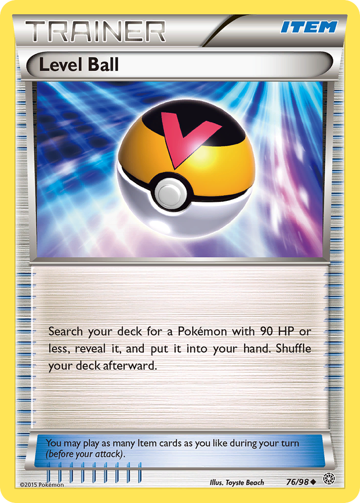 Level Ball (76/98) [XY: Ancient Origins] | Jomio and Rueliete's Cards and Comics