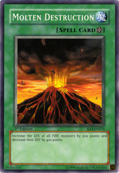Molten Destruction [SD3-EN016] Common | Jomio and Rueliete's Cards and Comics