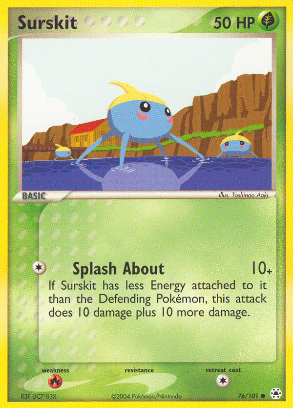Surskit (76/101) [EX: Hidden Legends] | Jomio and Rueliete's Cards and Comics