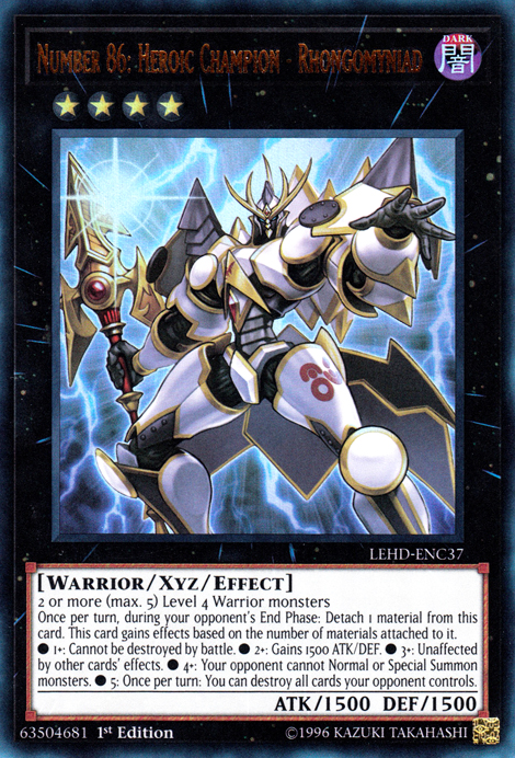 Number 86: Heroic Champion - Rhongomyniad [LEHD-ENC37] Ultra Rare | Jomio and Rueliete's Cards and Comics