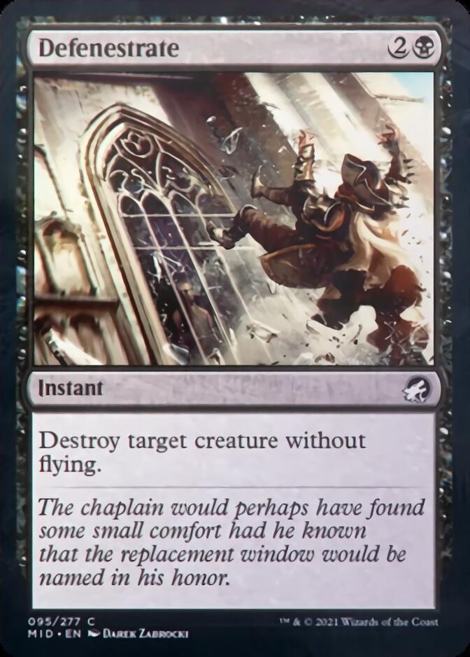 Defenestrate [Innistrad: Midnight Hunt] | Jomio and Rueliete's Cards and Comics