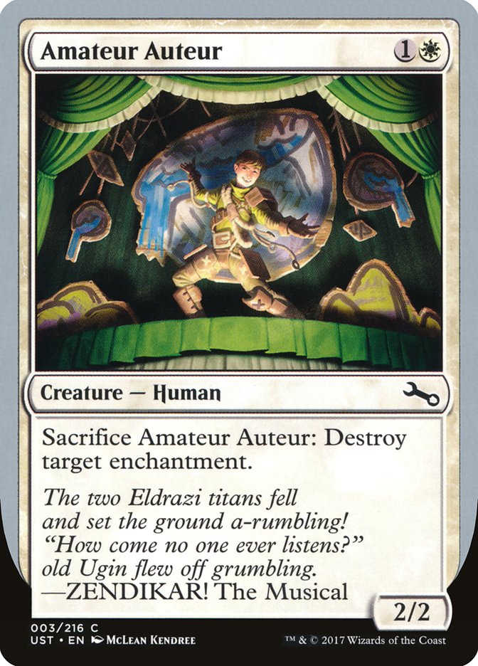 Amateur Auteur (ZENDIKAR! The Musical) [Unstable] | Jomio and Rueliete's Cards and Comics