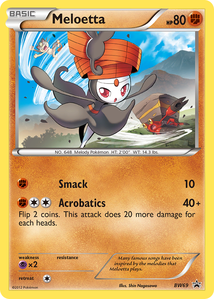 Meloetta (BW69) [Black & White: Black Star Promos] | Jomio and Rueliete's Cards and Comics
