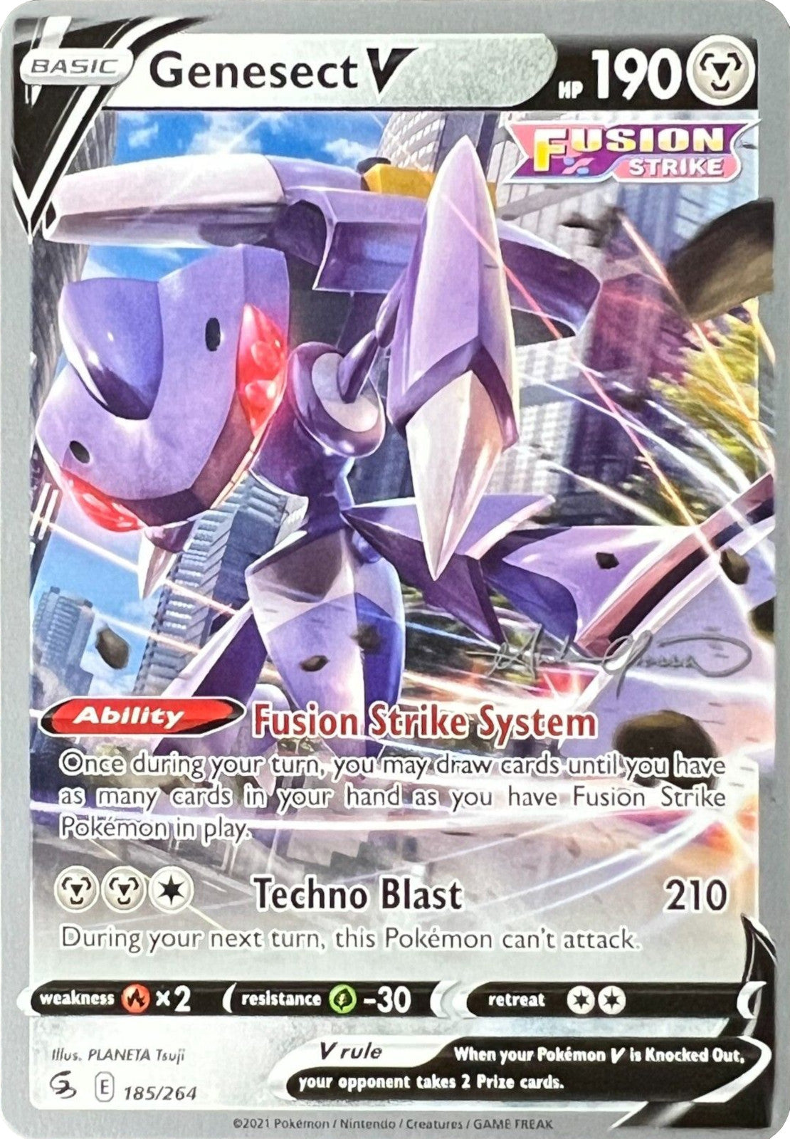 Genesect V (185/264) (The Shape of Mew - Andre Chiasson) [World Championships 2022] | Jomio and Rueliete's Cards and Comics