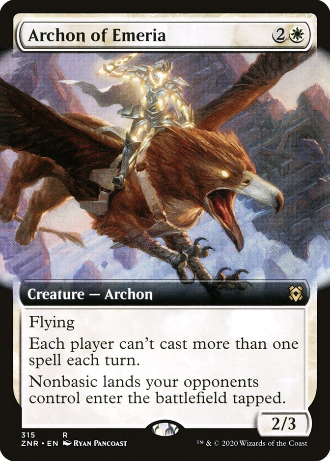 Archon of Emeria (Extended Art) [Zendikar Rising] | Jomio and Rueliete's Cards and Comics