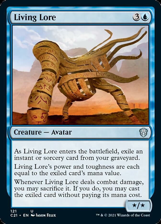 Living Lore [Commander 2021] | Jomio and Rueliete's Cards and Comics