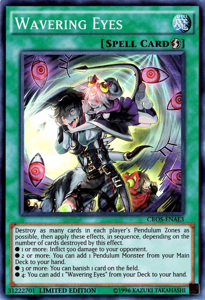 Wavering Eyes [CROS-ENAE3] Super Rare | Jomio and Rueliete's Cards and Comics