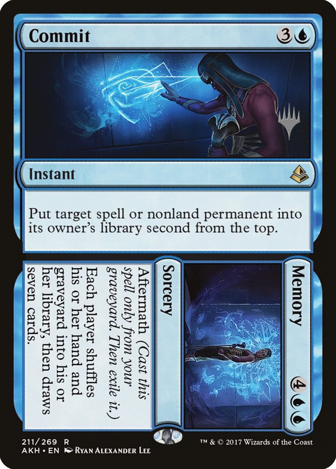 Commit // Memory (Promo Pack) [Amonkhet Promos] | Jomio and Rueliete's Cards and Comics