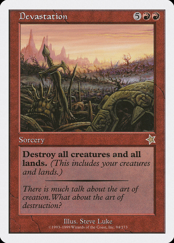 Devastation [Starter 1999] | Jomio and Rueliete's Cards and Comics