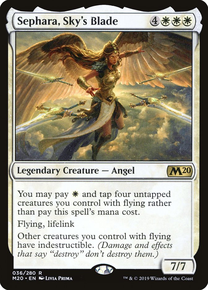 Sephara, Sky's Blade [Core Set 2020] | Jomio and Rueliete's Cards and Comics