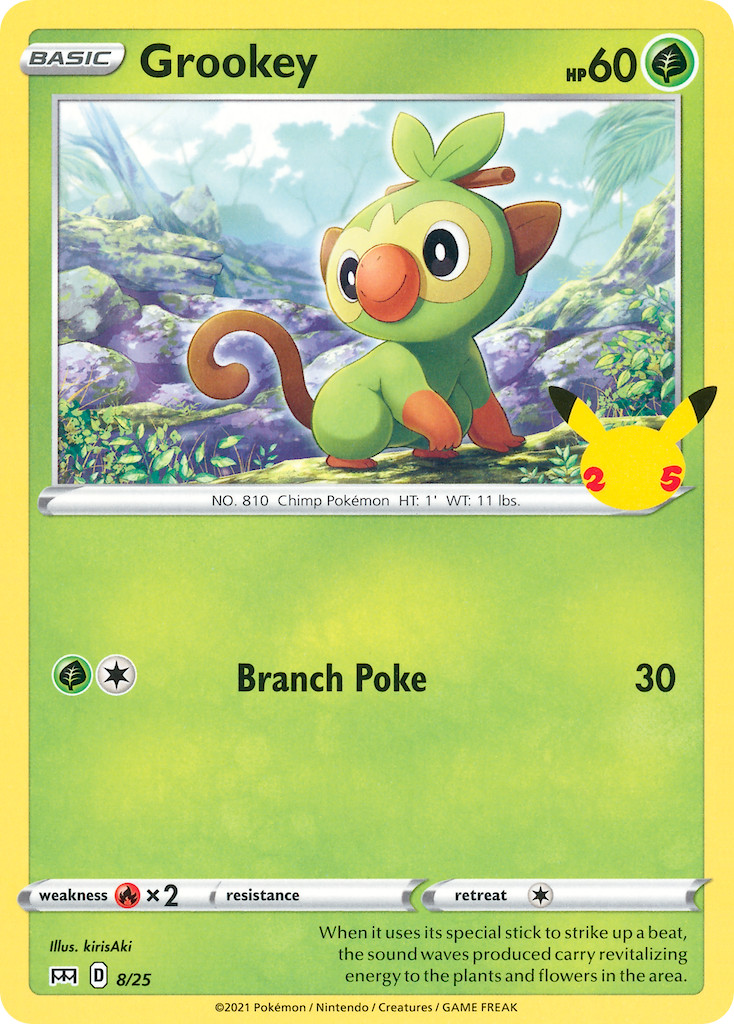 Grookey (8/25) [McDonald's 25th Anniversary] | Jomio and Rueliete's Cards and Comics