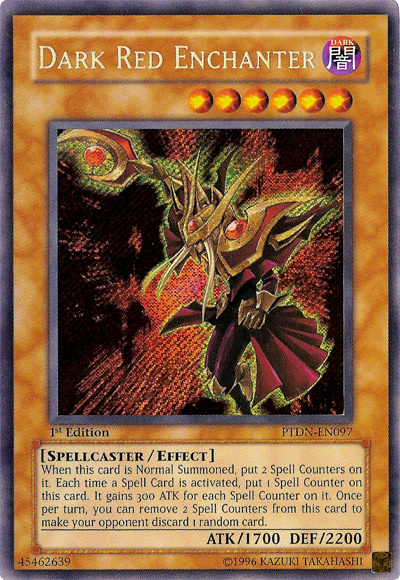 Dark Red Enchanter [PTDN-EN097] Secret Rare | Jomio and Rueliete's Cards and Comics