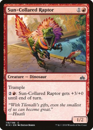 Sun-Collared Raptor [Rivals of Ixalan] | Jomio and Rueliete's Cards and Comics