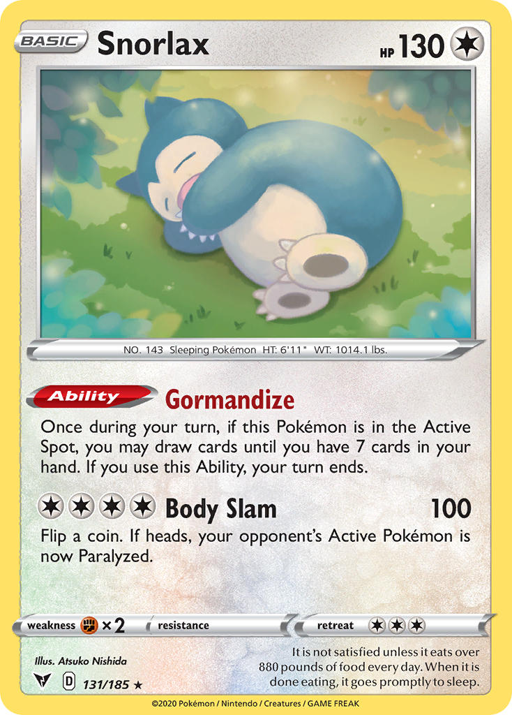 Snorlax (131/185) [Sword & Shield: Vivid Voltage] | Jomio and Rueliete's Cards and Comics