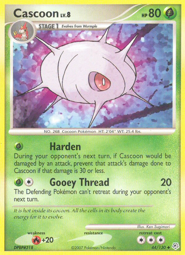 Cascoon (44/130) [Diamond & Pearl: Base Set] | Jomio and Rueliete's Cards and Comics