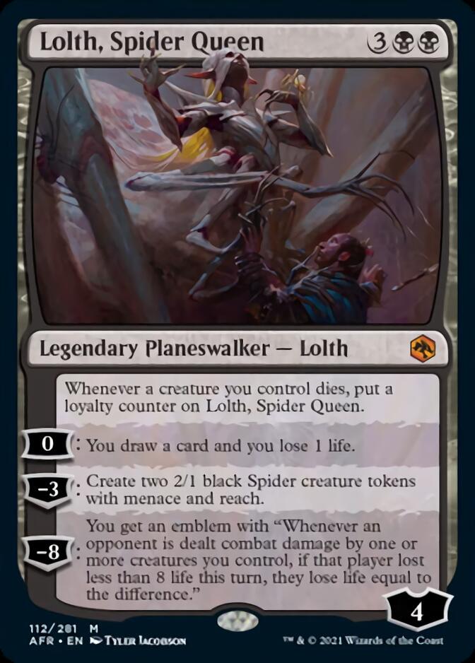 Lolth, Spider Queen [Dungeons & Dragons: Adventures in the Forgotten Realms] | Jomio and Rueliete's Cards and Comics