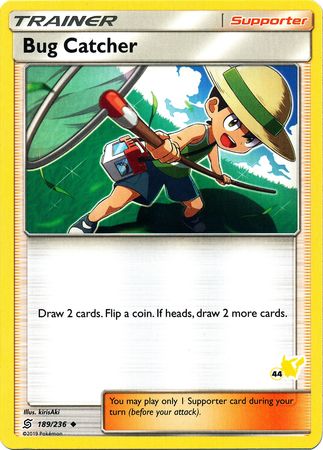Bug Catcher (189/236) (Pikachu Stamp #44) [Battle Academy 2020] | Jomio and Rueliete's Cards and Comics