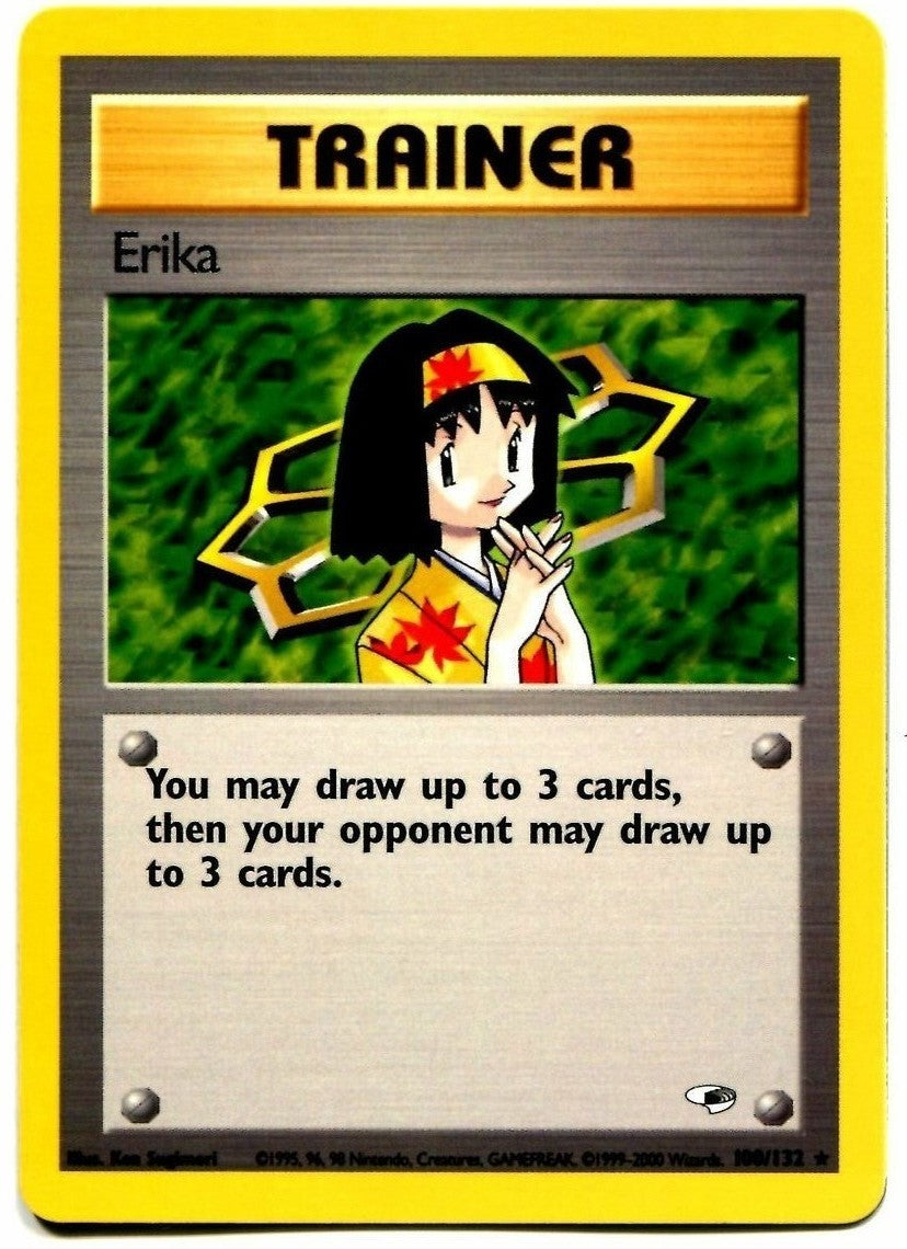 Erika (100/132) [Gym Heroes Unlimited] | Jomio and Rueliete's Cards and Comics