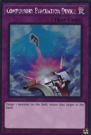 Compulsory Evacuation Device [NKRT-EN044] Platinum Rare | Jomio and Rueliete's Cards and Comics