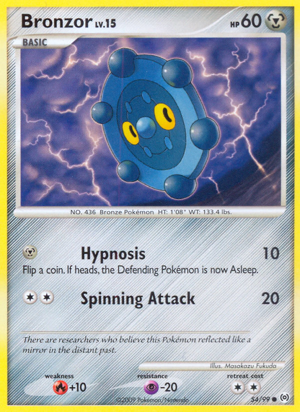 Bronzor (54/99) [Platinum: Arceus] | Jomio and Rueliete's Cards and Comics