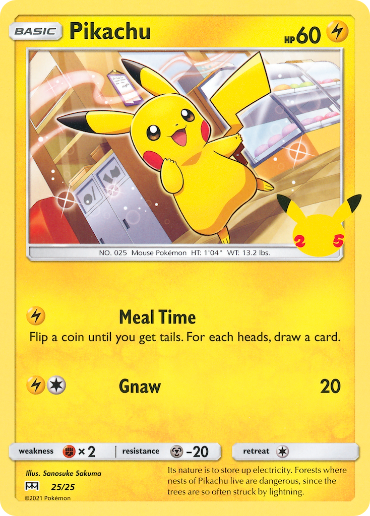 Pikachu (25/25) [McDonald's 25th Anniversary] | Jomio and Rueliete's Cards and Comics