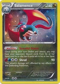 Salamence (8/20) (Cosmos Holo) (Blister Exclusive) [Black & White: Dragon Vault] | Jomio and Rueliete's Cards and Comics