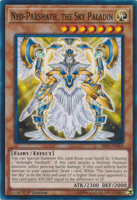 Neo-Parshath, the Sky Paladin [SR05-EN004] Common | Jomio and Rueliete's Cards and Comics