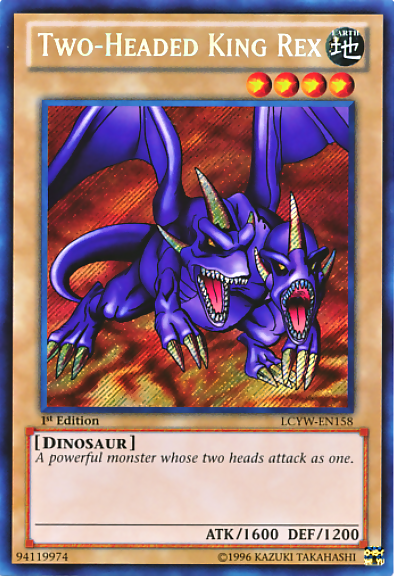 Two-Headed King Rex [LCYW-EN158] Secret Rare | Jomio and Rueliete's Cards and Comics