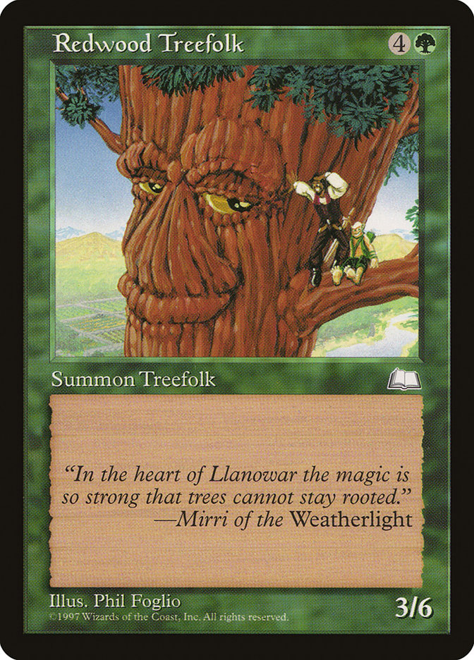 Redwood Treefolk [Weatherlight] | Jomio and Rueliete's Cards and Comics