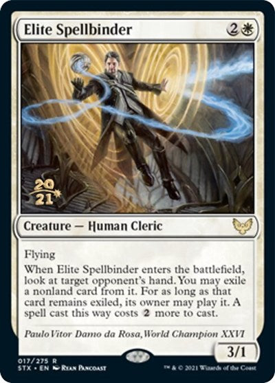 Elite Spellbinder [Strixhaven: School of Mages Prerelease Promos] | Jomio and Rueliete's Cards and Comics