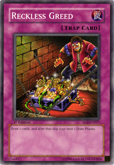 Reckless Greed [SD2-EN027] Common | Jomio and Rueliete's Cards and Comics