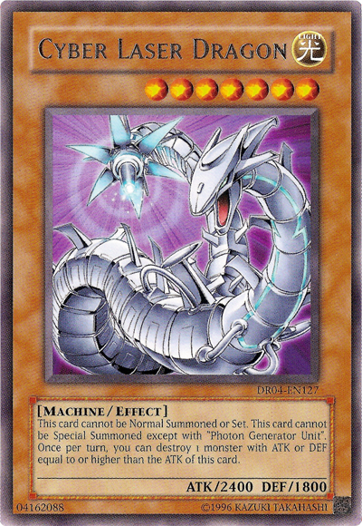 Cyber Laser Dragon [DR04-EN127] Rare | Jomio and Rueliete's Cards and Comics
