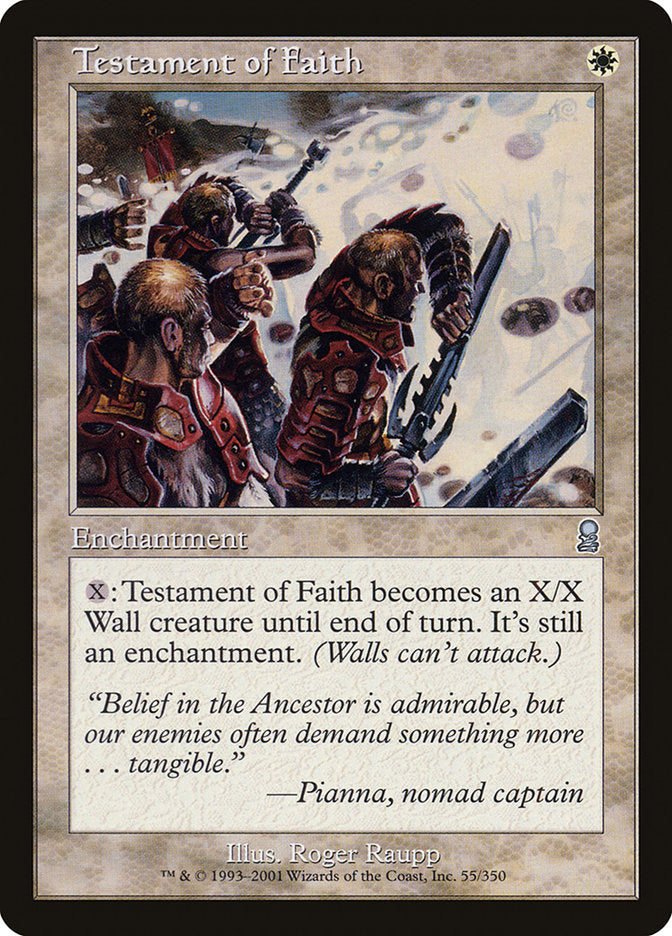 Testament of Faith [Odyssey] | Jomio and Rueliete's Cards and Comics