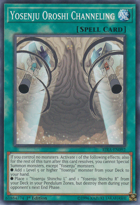 Yosenju Oroshi Channeling [RIRA-EN092] Common | Jomio and Rueliete's Cards and Comics
