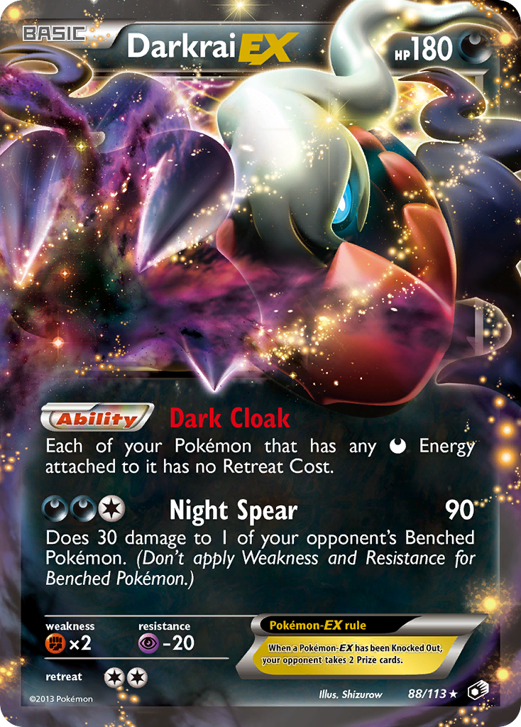 Darkrai EX (88/113) [Black & White: Legendary Treasures] | Jomio and Rueliete's Cards and Comics