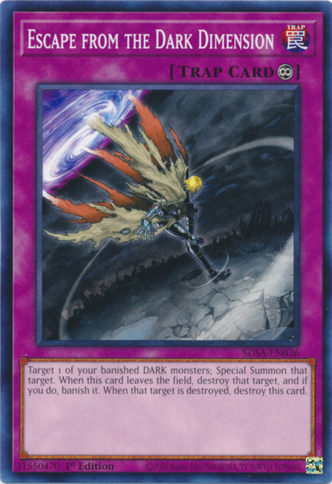 Escape from the Dark Dimension [SDSA-EN036] Common | Jomio and Rueliete's Cards and Comics