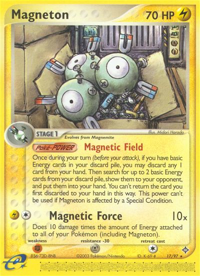Magneton (17/97) [EX: Dragon] | Jomio and Rueliete's Cards and Comics