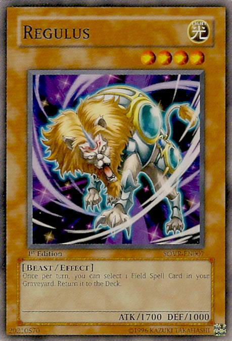 Regulus [SOVR-EN007] Common | Jomio and Rueliete's Cards and Comics