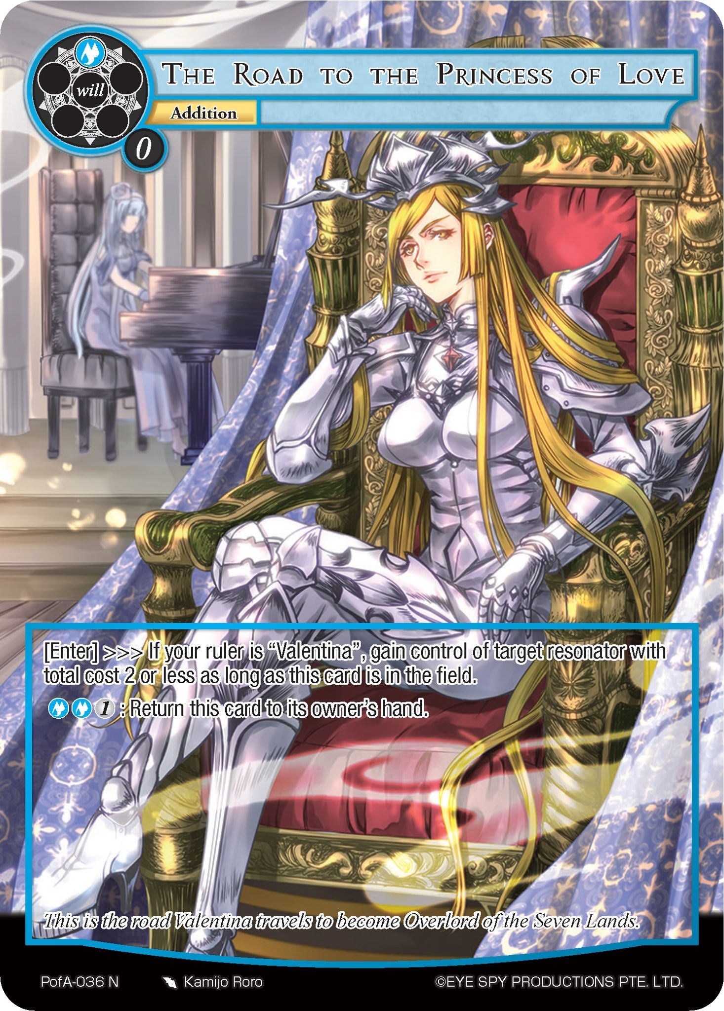 The Road to the Princess of Love (Full Art) (PofA-036) [Alice Origin IV: Prologue of Attoractia] | Jomio and Rueliete's Cards and Comics
