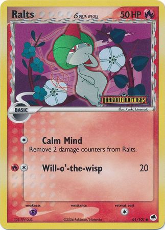 Ralts (61/101) (Delta Species) (Stamped) [EX: Dragon Frontiers] | Jomio and Rueliete's Cards and Comics