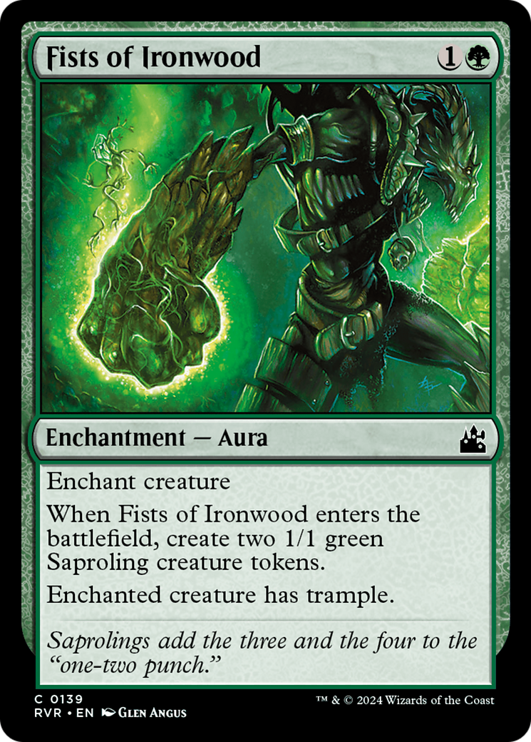 Fists of Ironwood [Ravnica Remastered] | Jomio and Rueliete's Cards and Comics