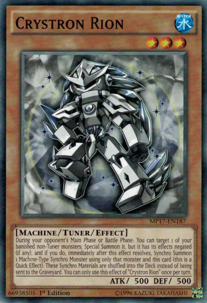 Crystron Rion [MP17-EN187] Common | Jomio and Rueliete's Cards and Comics