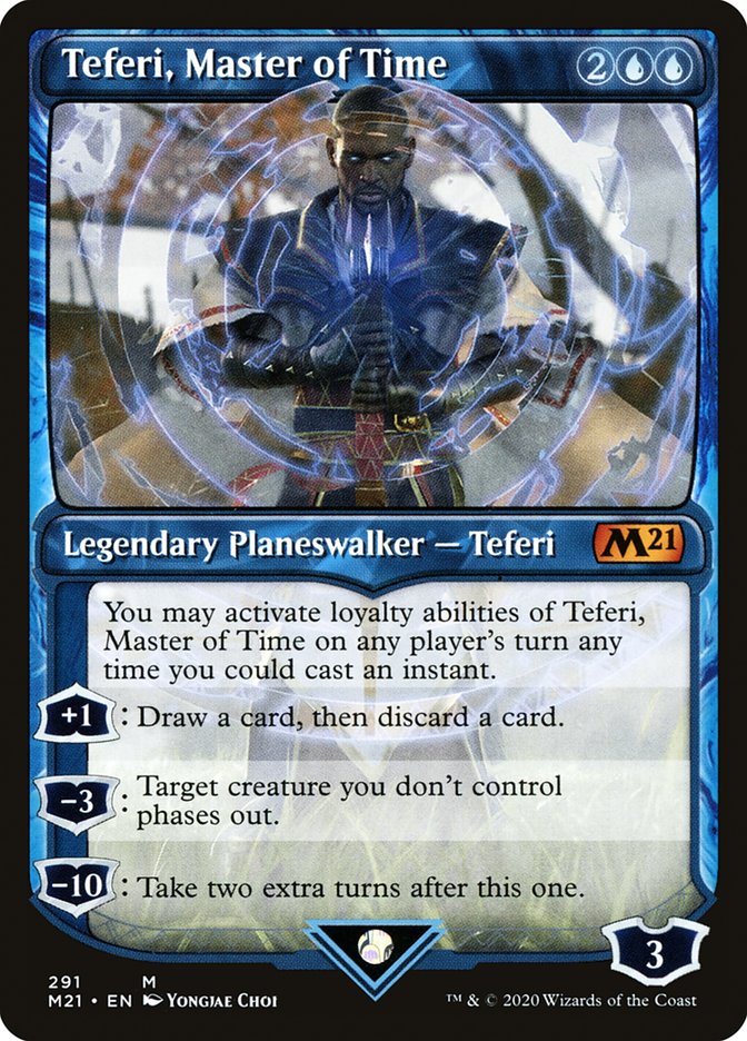 Teferi, Master of Time (Showcase) (291) [Core Set 2021] | Jomio and Rueliete's Cards and Comics