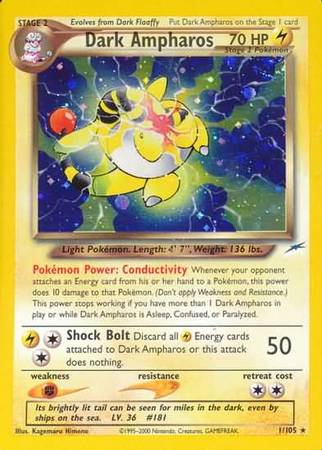 Dark Ampharos (1/105) [Neo Destiny Unlimited] | Jomio and Rueliete's Cards and Comics