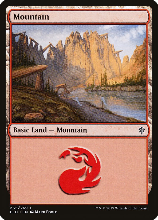 Mountain (265) [Throne of Eldraine] | Jomio and Rueliete's Cards and Comics