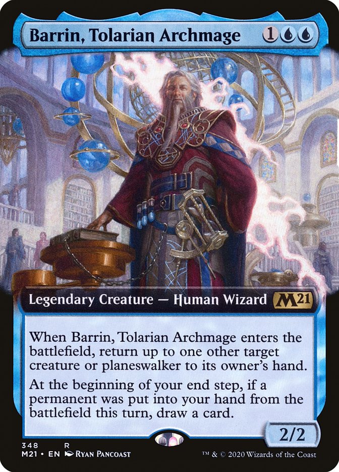 Barrin, Tolarian Archmage (Extended Art) [Core Set 2021] | Jomio and Rueliete's Cards and Comics