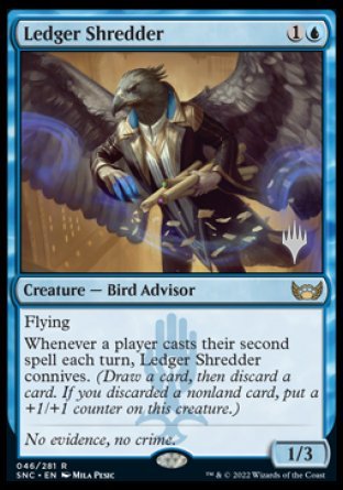 Ledger Shredder (Promo Pack) [Streets of New Capenna Promos] | Jomio and Rueliete's Cards and Comics