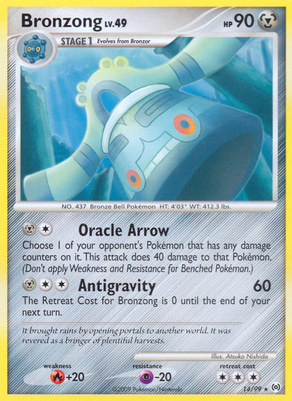 Bronzong (14/99) [Platinum: Arceus] | Jomio and Rueliete's Cards and Comics