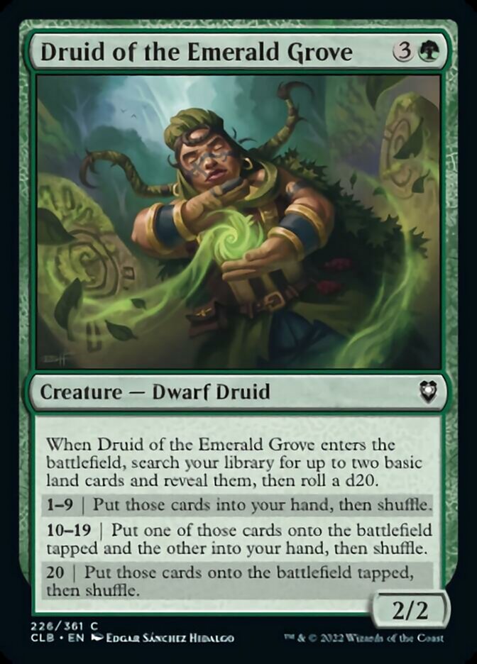 Druid of the Emerald Grove [Commander Legends: Battle for Baldur's Gate] | Jomio and Rueliete's Cards and Comics