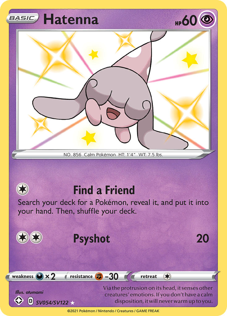 Hatenna (SV054/SV122) [Sword & Shield: Shining Fates] | Jomio and Rueliete's Cards and Comics